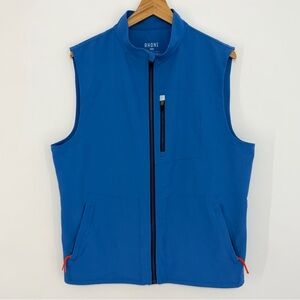 RHONE Men's Blue Sleeveless Zip Vest